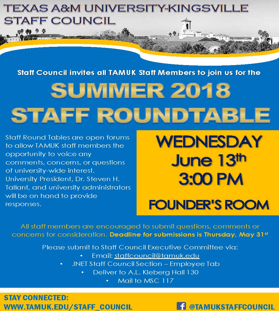 Summer 2018 Staff Roundtable